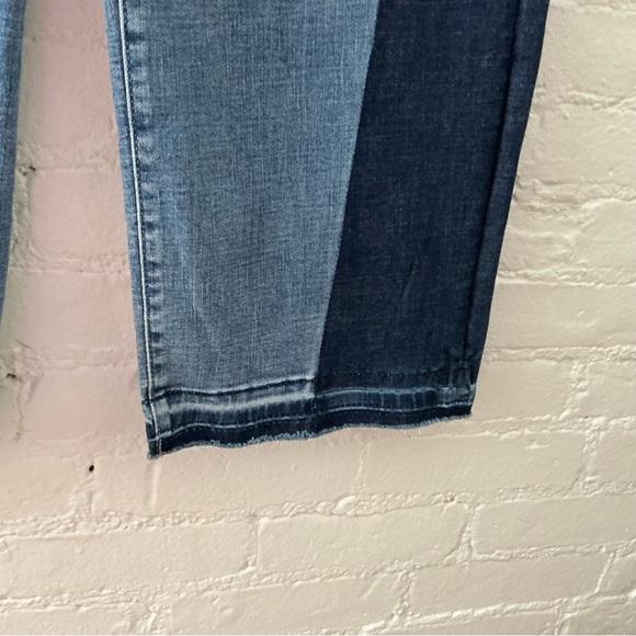 Eunina Zosia Wide Leg High Rise Two-Tone Jeans Size 28 NWT 90s Cowgirl Boho - Picture 7 of 13